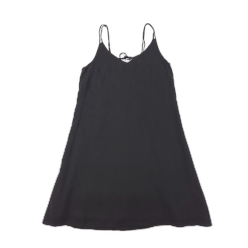 CUYANA Tencel Tie-back Short Dress Lagenlook Boho Minimal Quiet Luxury Resort